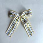 Sailor Bow // Yellow Scalloped Floral