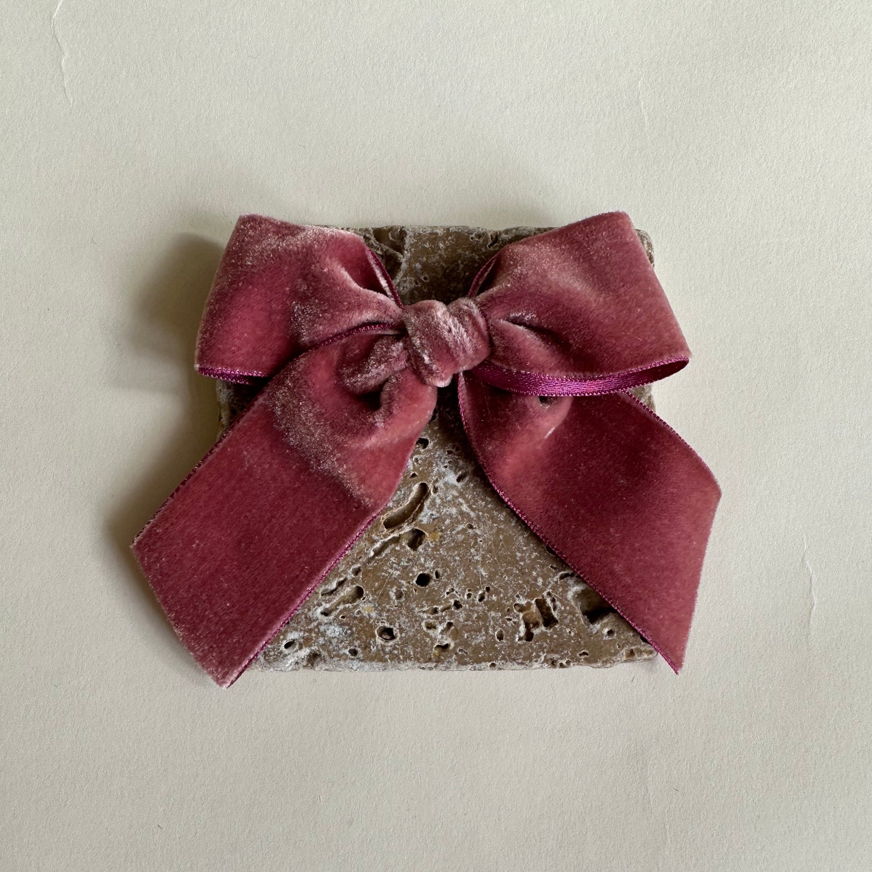 Sailor Bow // Mauve Rose Vintage Velvet