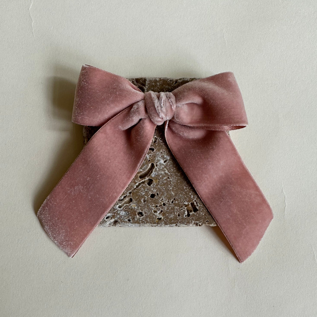 Sailor Bow // Dusty Pink Vintage Velvet