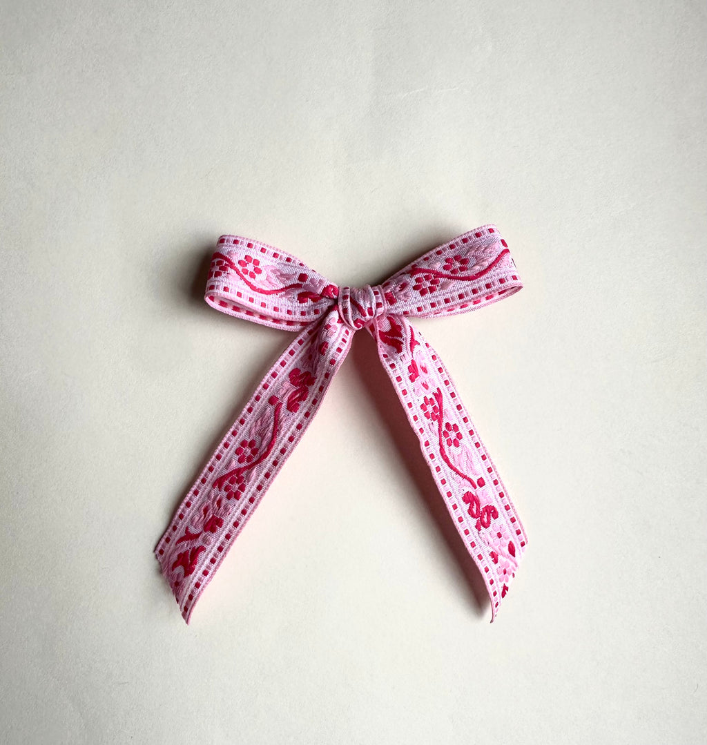 Sailor Bow // Pink and Red Floral