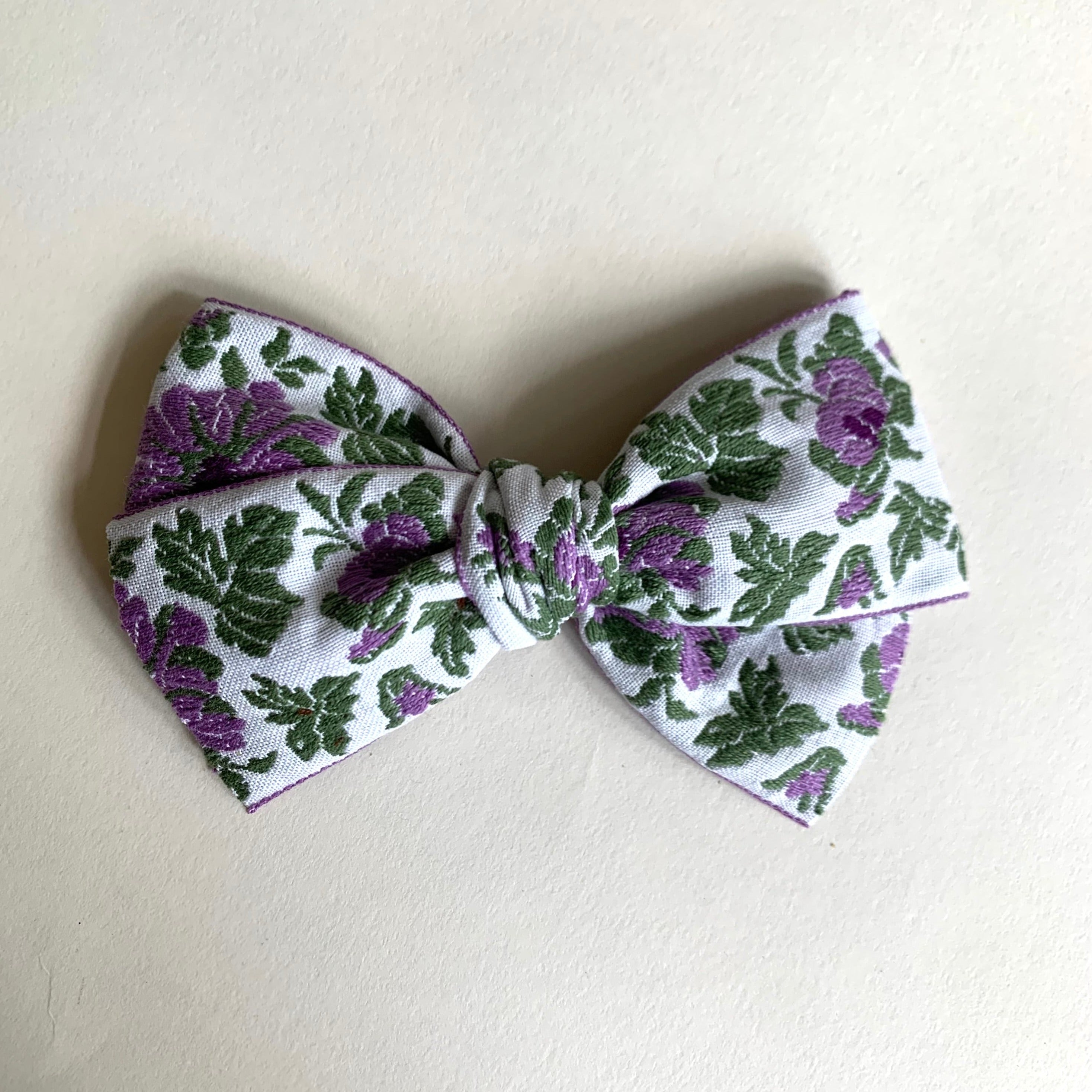 Medium Bow // purple flower