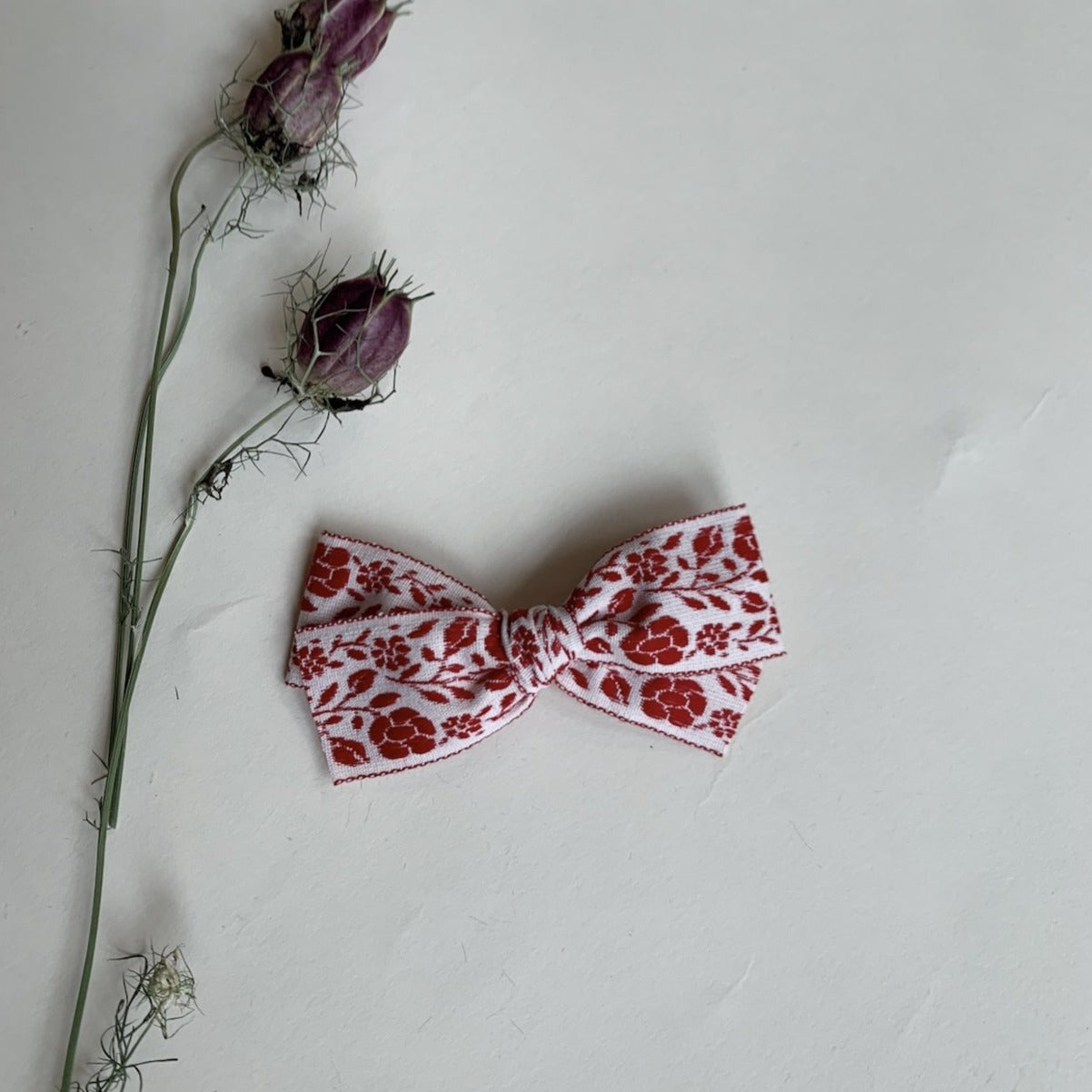 Medium Bow // Red Floral