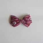 Medium Bow // burgundy floral