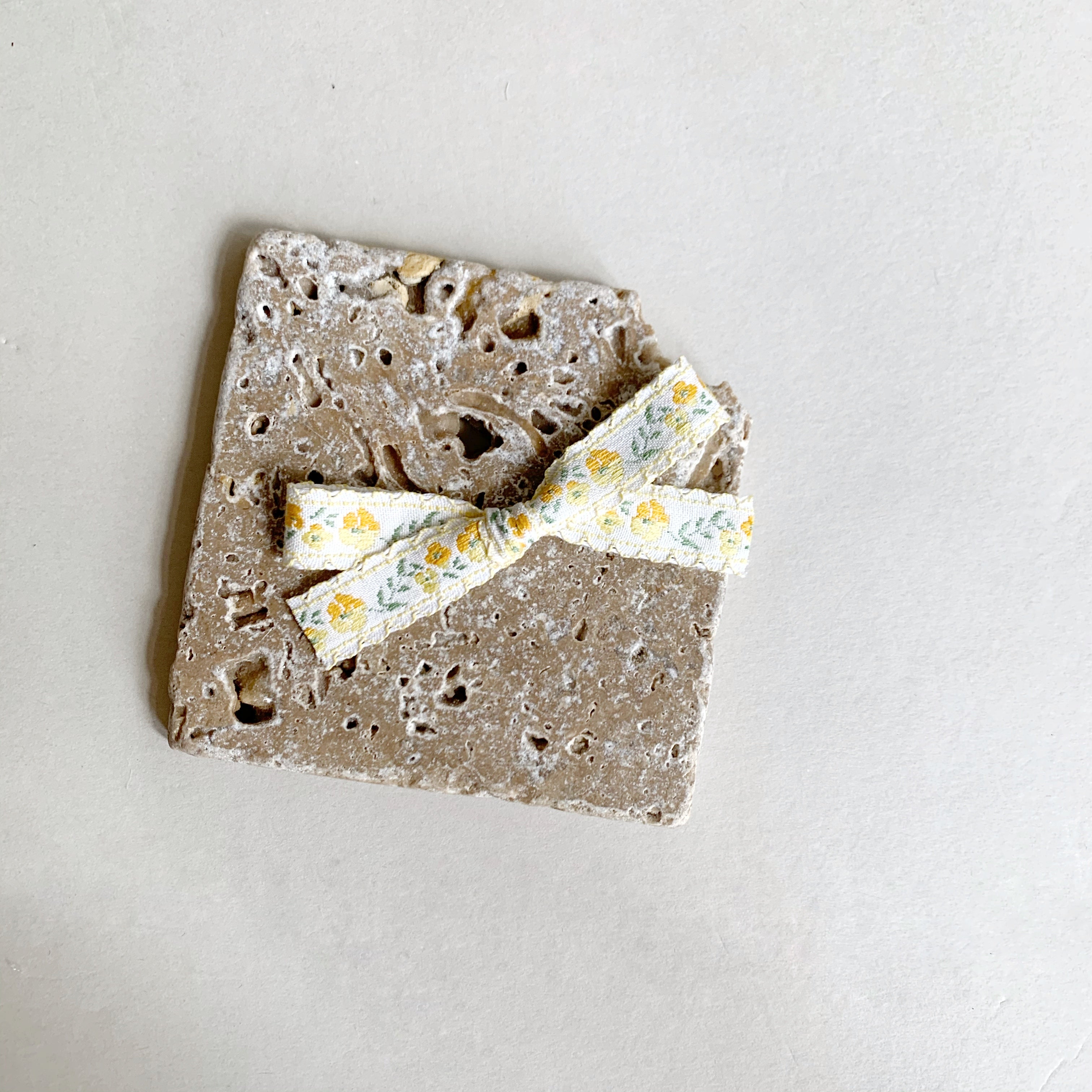 Petite Bow // Yellow Floral