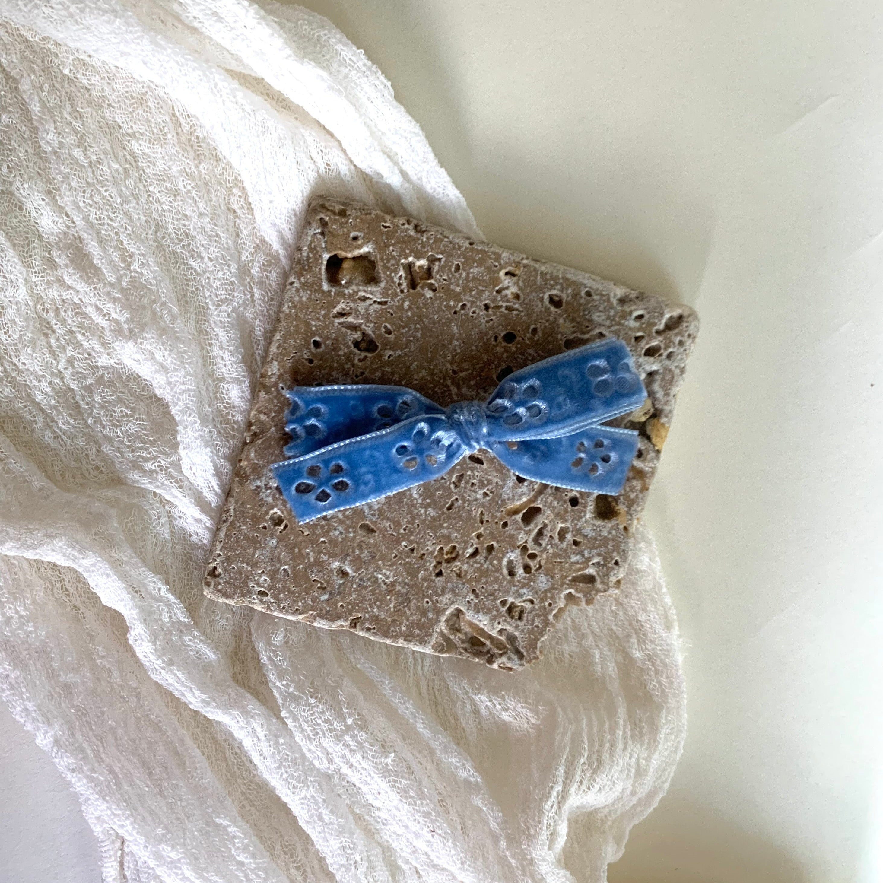 Petite Velvet // Blue Eyelet